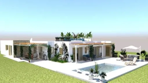 Villa under construction with sea views in Es Cap de Barbaria - Formentera Villa under construction with sea views in Es Cap de Barbaria - Formentera